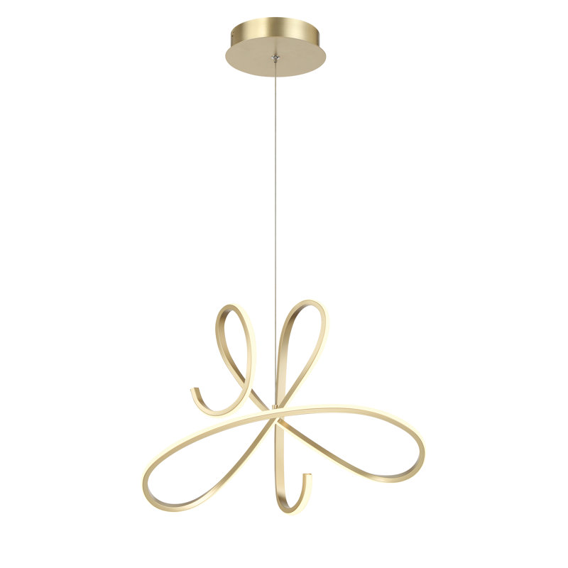 George Kovacs Astor LED Pendant In Soft Gold Finish