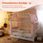 Alcube® Heim House Beds with Fall Protection and Slatted Frame-282247119-282247116-381845144