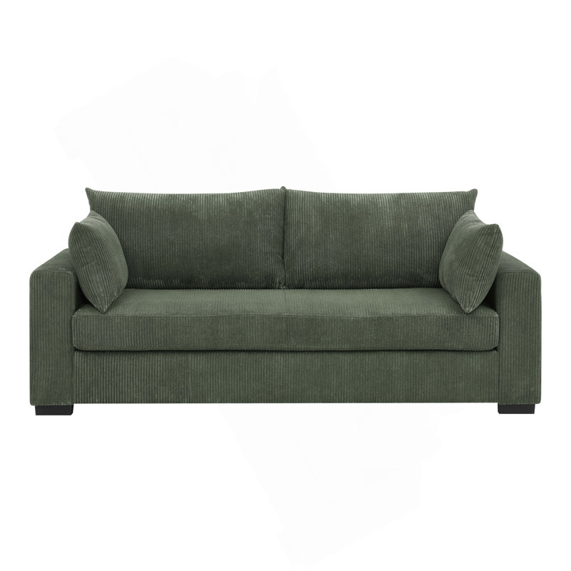 Coastal Haven Corduroy Sofa, Green