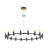 Huffins 18 - Light Dimmable Wagon Wheel Chandelier