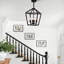4- Suspension noire, style industriel, avec cage ouverte, ampoule E12, hauteur réglable, idéale pour îlot de cuisine, accents rustiques, base personnalisable