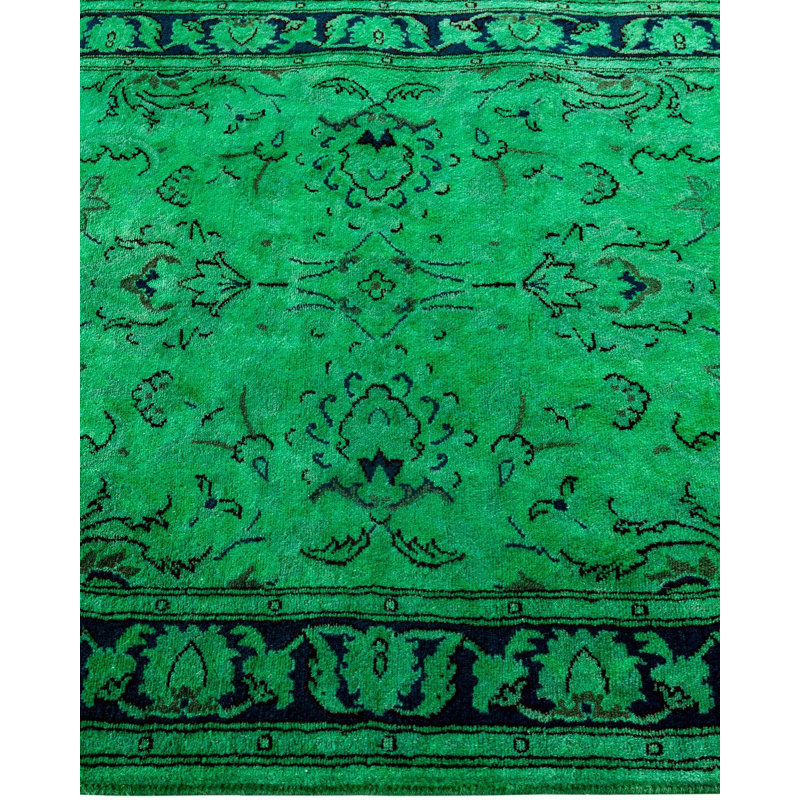 Overyed One-of-a-Kind Runner 2'7" X 10'4" Hand Knotted Area Rug