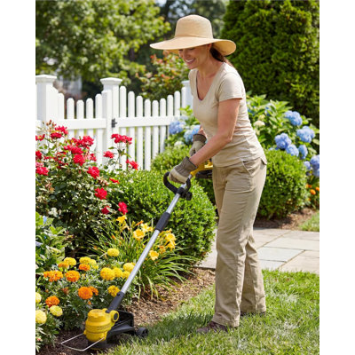 20V 2-in-1 Cordless String Trimmer & Leaf Blower Combo, 12" Cutting Width, Lightweight Battery Powered Lawn & Garden Tool, Black & Green