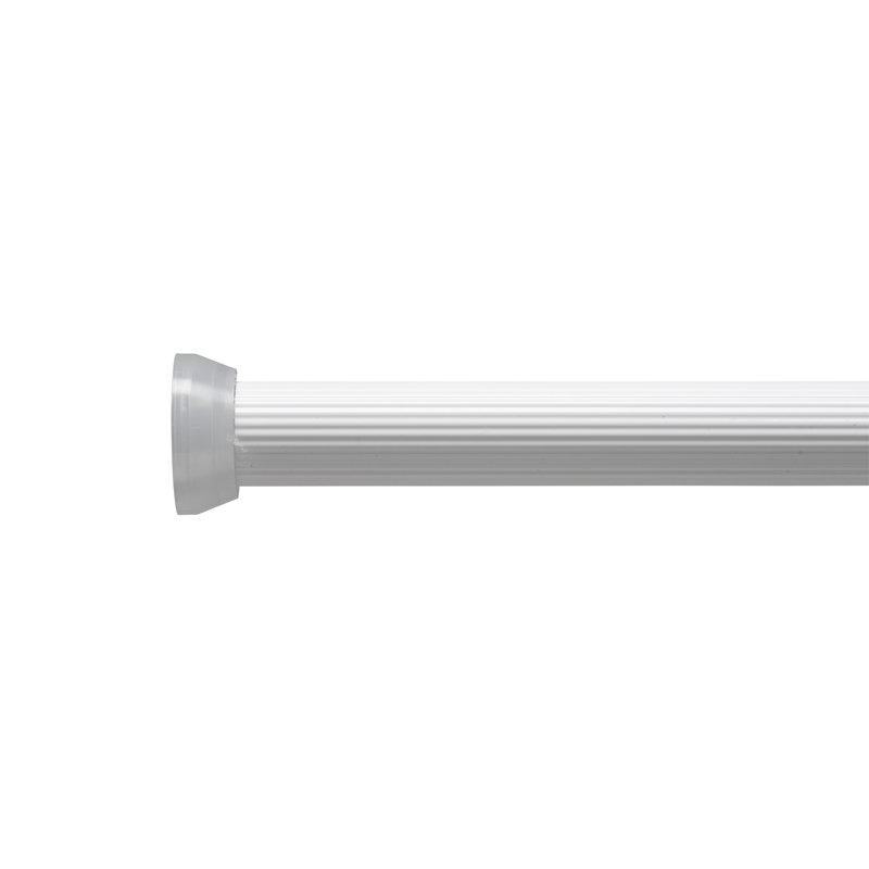 195cm Straight Tension Shower Curtain Pole, White