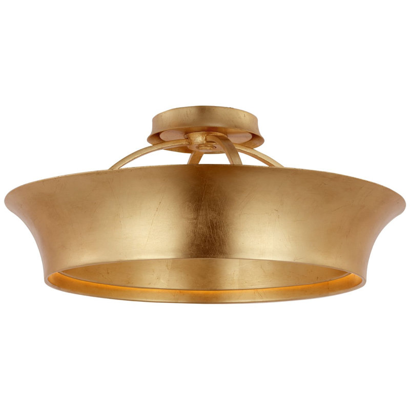 Garland 2 - Light LED Semi Flush Mount, Polished Nickel, 3.75" H x 20" W x 20" D, Polished Nickel