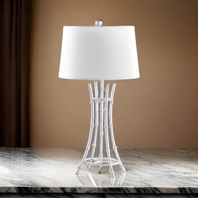 Lampe de table en métal Lisi, Argenté