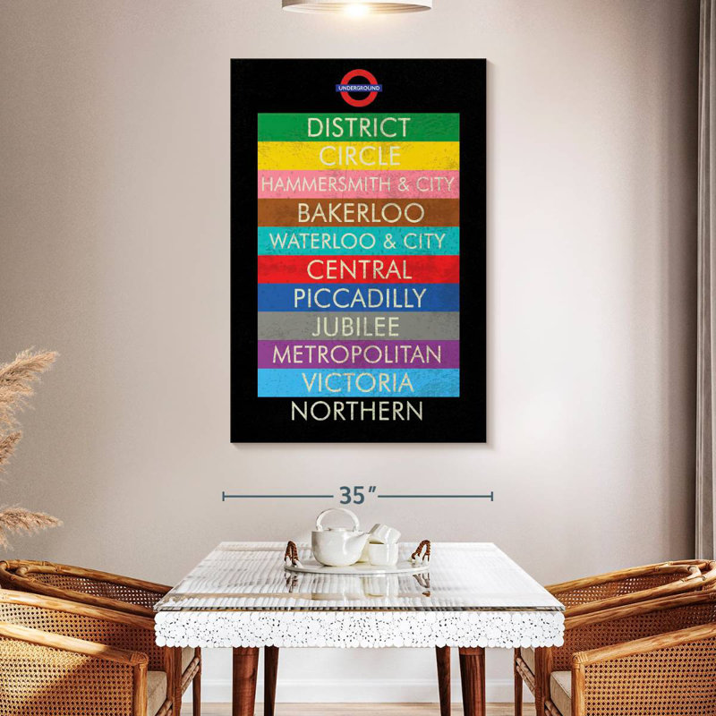 London, 51" H x 34" W