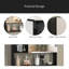 Armoire à pharmacie 24 po x 30 po avec miroir pour salle de bain, miroir de salle de bain mural avec rangement, tablettes réglables, cadre en aluminium-1084241558
