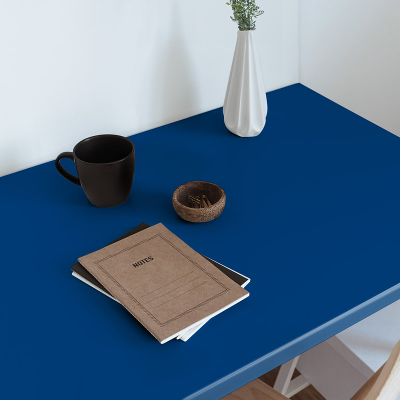 Ormand 100 cm x 50 cm Matte Peel & Stick Wallpaper Roll, Blue