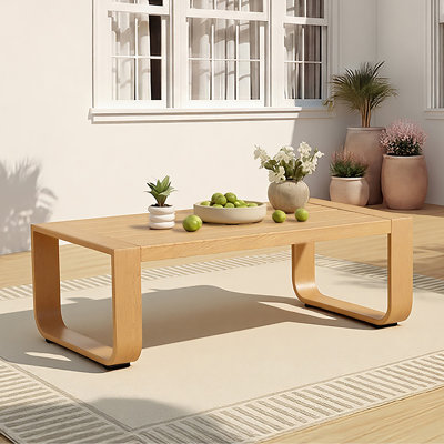 Table basse de patio en aluminium