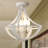 Lustre suspendu encastré rustique 4 lumières 15,74 po Chinaza-197764455