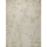Vista handloomed Wool/Bamboo Silk Green Area Rug