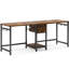 Bureau à deux places, table de jeu double - grand espace de travail double avec tiroirs, tablette ouverte et crochets de sac à dos. Patins anti-bruit Scratch. Convient au bureau, aux réunions, aux études et aux jeux. Imperméable