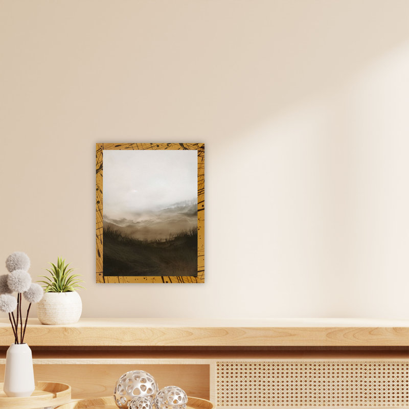 Cadre mural Oro Drip Splash, Noir et or, 11 po x 14 po, 8 po x 10 po