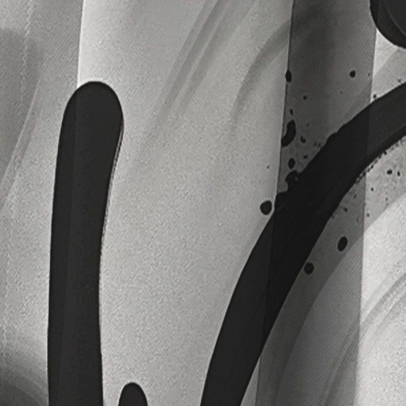 Abstrait Perçu Perçu V - Rideau à encre liquide - Rideau abstrait occultant - 1 panneaux, L 52 po x L 95 po