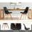 Set Of Four Dining Chairs, Medieval Modern Style Dining Chairs For Kitchen And Dining Room, With Wooden Legs-67334682