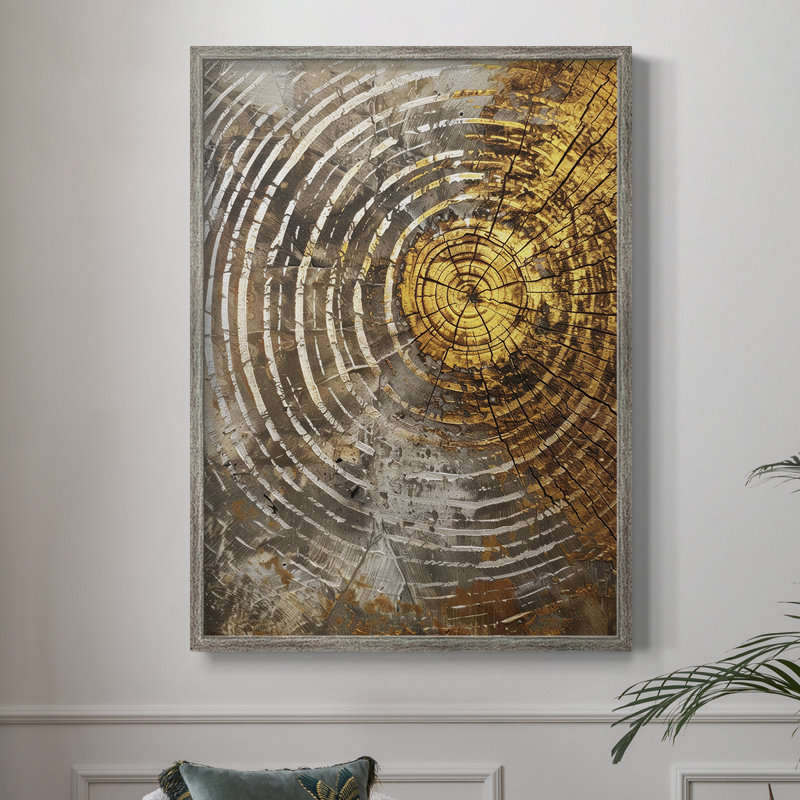 ABSTRACT Series Cxxxvi, reproduction encadrée - bois massif, H 21 po x l 17 po
