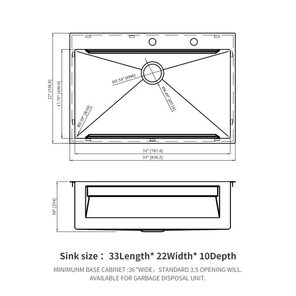 Dimensions du produit