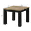 Table moderne brune et noire: en bois pour le salon Fonction et style Carré rectangulaire en noir: utilisation polyvalente