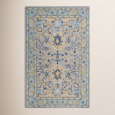 Adrien Blue Hand-Tufted Wool Oriental Rug