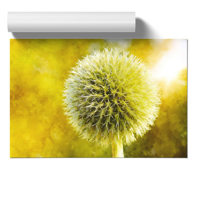 Thistle Flower Painting - Frameless Print