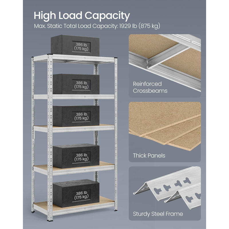 100cm W Steel Shelving Unit