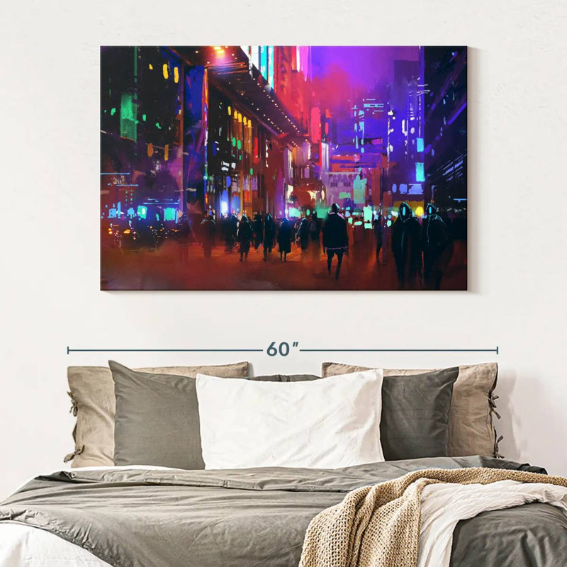 Sci-Fi City, 34" H x 51" W
