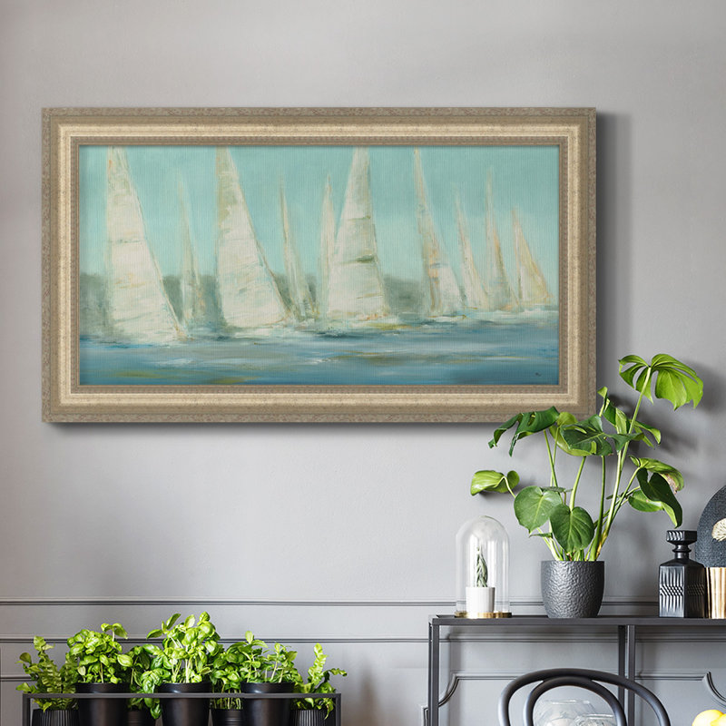Summer Sails " Summer Sails " Print, 29" H x 53" W x 0.8" D