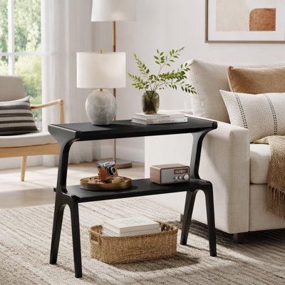 Mid Century 27.56"Wood End Table