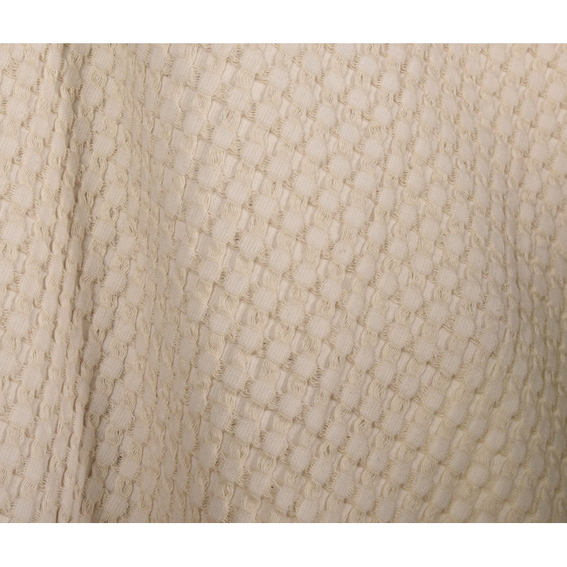 Jeté 100% coton, Naturel