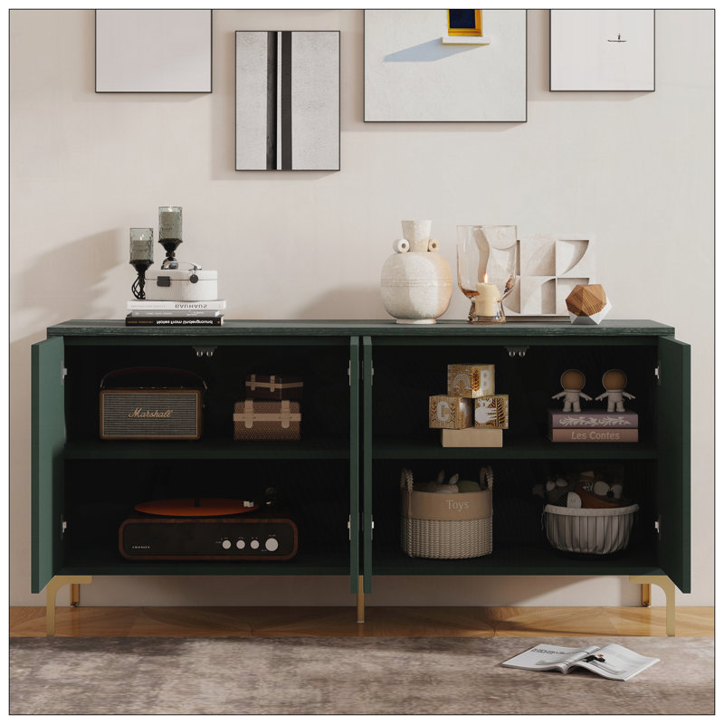 Buffet moderne pour le salon, Vert olive