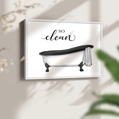So Clean -Framed Print - Restickable