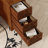 End Table With 3 Drawers, Corner Table With 2 Open Shelves, Tall Side Table For Bedroom And Corner, Walnut,Expect Arrival Date (2025/5/27)-1212993578