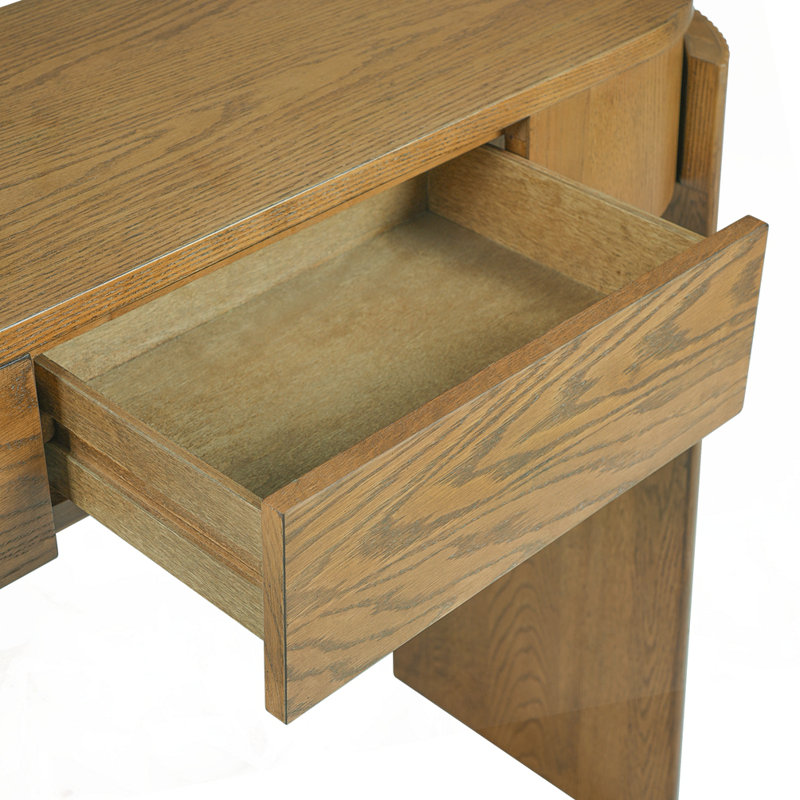 Console à cannelures avec 2 tiroirs , Pinède