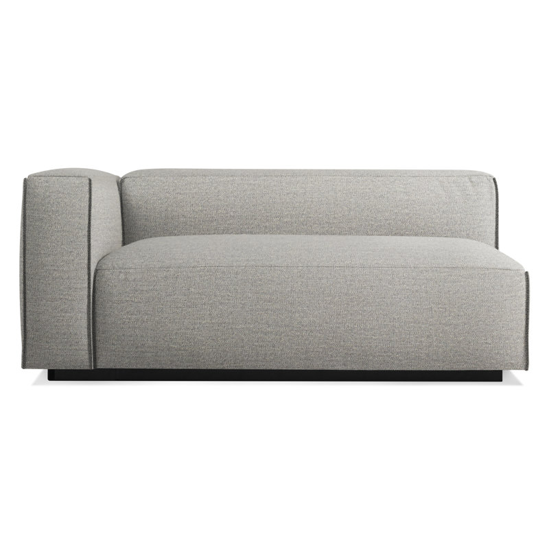 Cleon Chaise Lounge, Maharam Meld in Panda, Left Hand Facing
