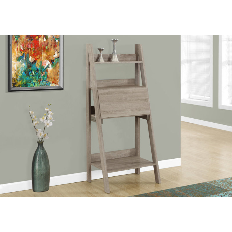 Athulya Leaning / Ladder Desk, Dark Taupe
