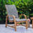 Nimes 2-Person Teak Outdoor Seating Group