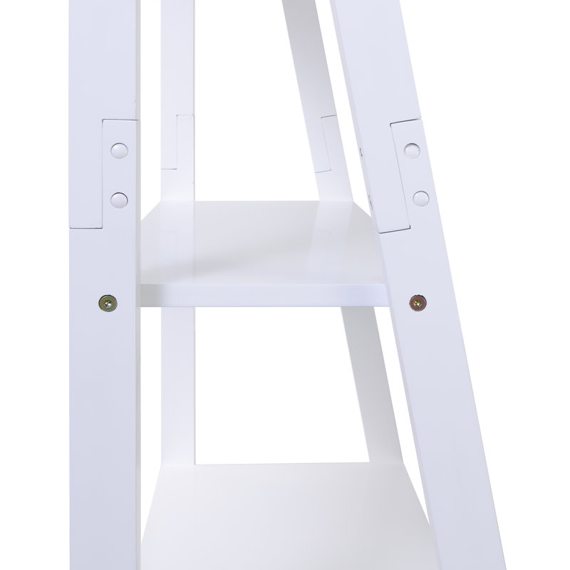 Bibliothèque échelle H 70,875 "x l 25,25", Blanc mat