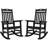 Outdoor Adirondack Rocking Chair HIPS All Weather Plastic Patio Chair Rocker（Set Of 2）-118807119