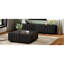 Meuble télé noir et table basse, design arqué pour la sophistication, 8 tiroirs spacieux pour articles quotidiens, salon ou chambre à coucher multifonctionnel, paire, design, tiroirs, rangement dissimulé spacieux, fonctionnel,-1557145707