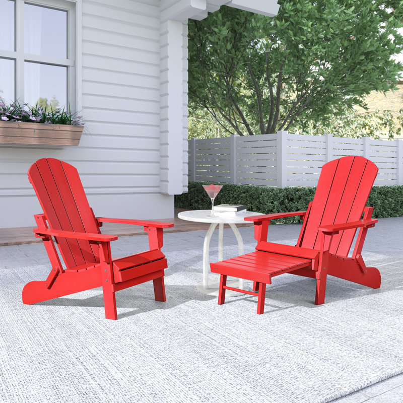 Chaise Adirondack, Rouge