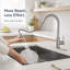 Robinet de cuisine rétractable Wewdigi, acier inoxydable 304