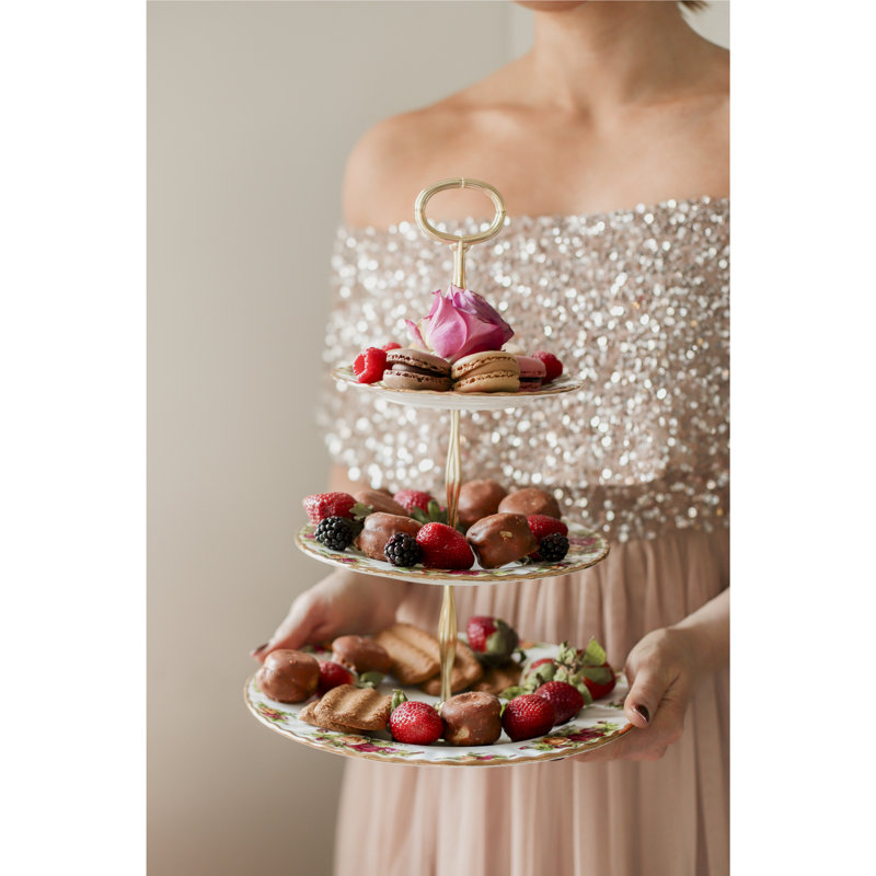 Support en porcelaine tendre Royal Albert Old Country Roses