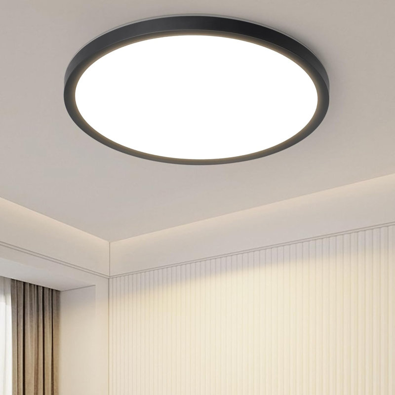 Ceiling lamp LED ceiling light bathroom - bathroom lamp flat 18W rhombus plate hallway lamp kitchen 3000K round kitchen lamp warm white bathroom lamp IP44 for hallway bathroom bedroom