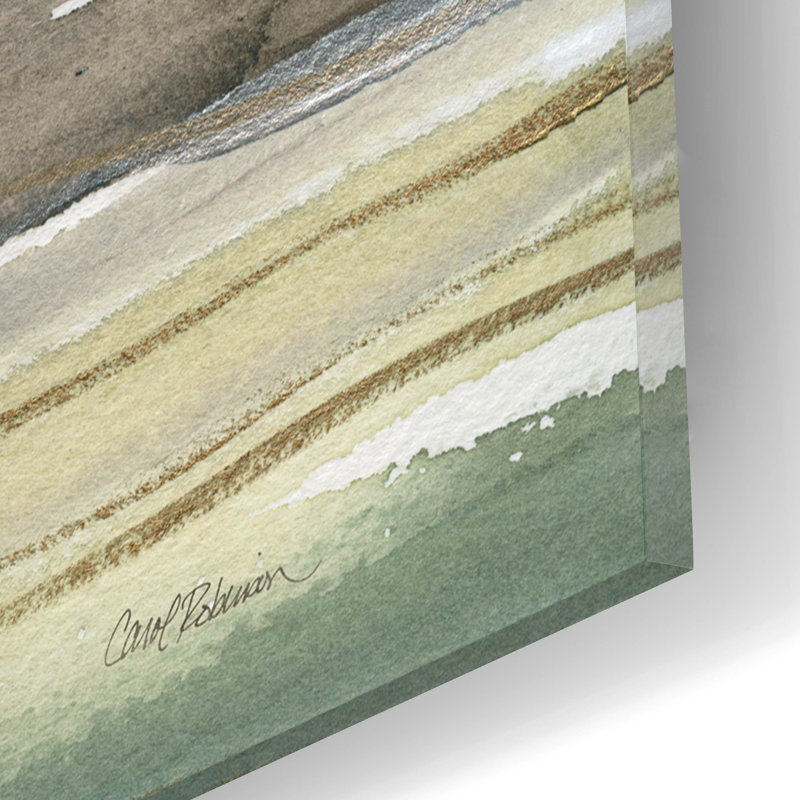 «Nature's Many Layers I» par Carol Robinson, art mural en verre acrylique, H 16 po x l 12 po x P 0,13 po