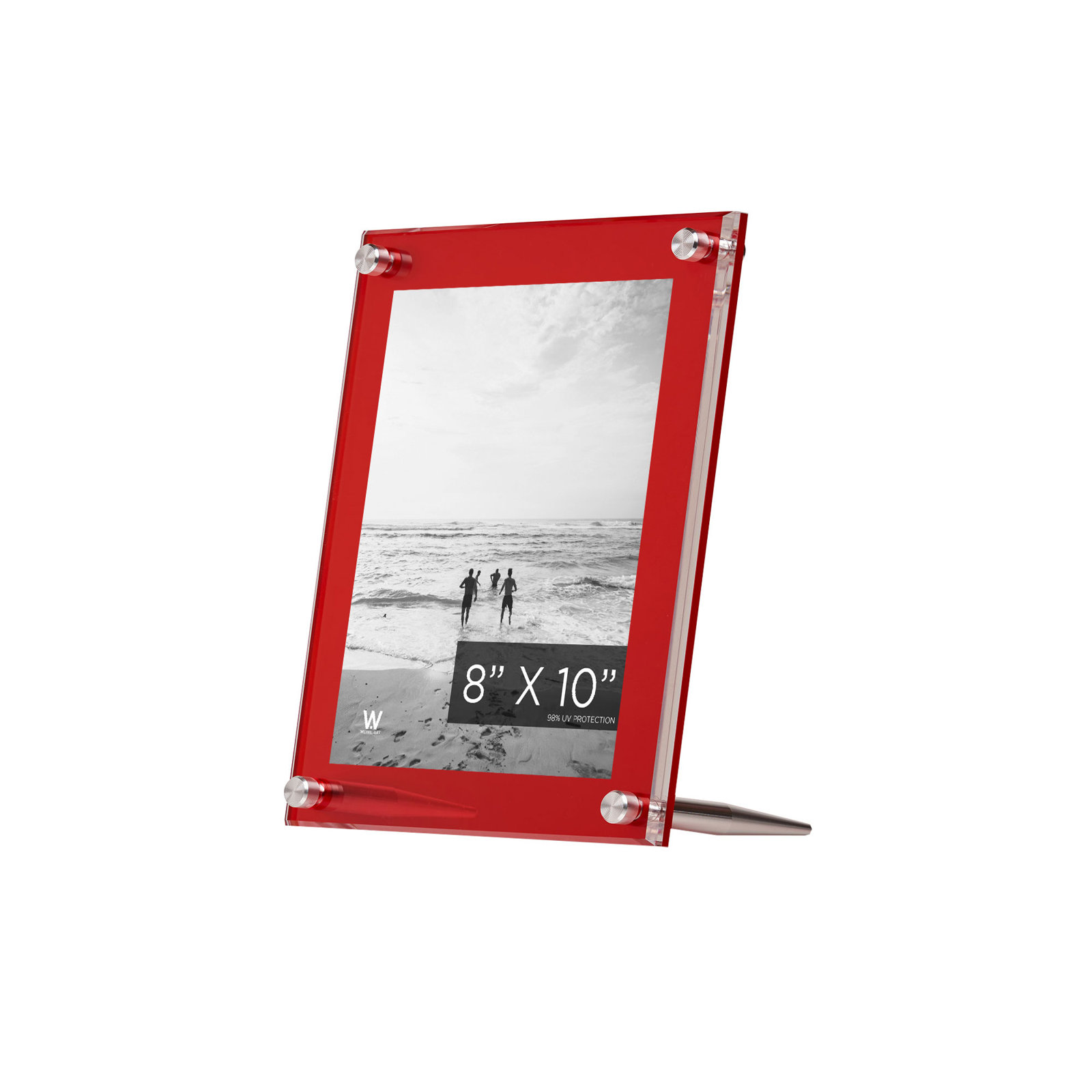 Wexel Art 8x10" Tabletop Frame with Hardware, Ruby Frost/Silver
