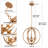 Modern Cage Gold Pendant Light, Farmhouse Chandeliers, 3-Light Candle Style Chandelier