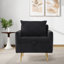 Chaise d'appoint rembourrée avec rangement et poche-598868100