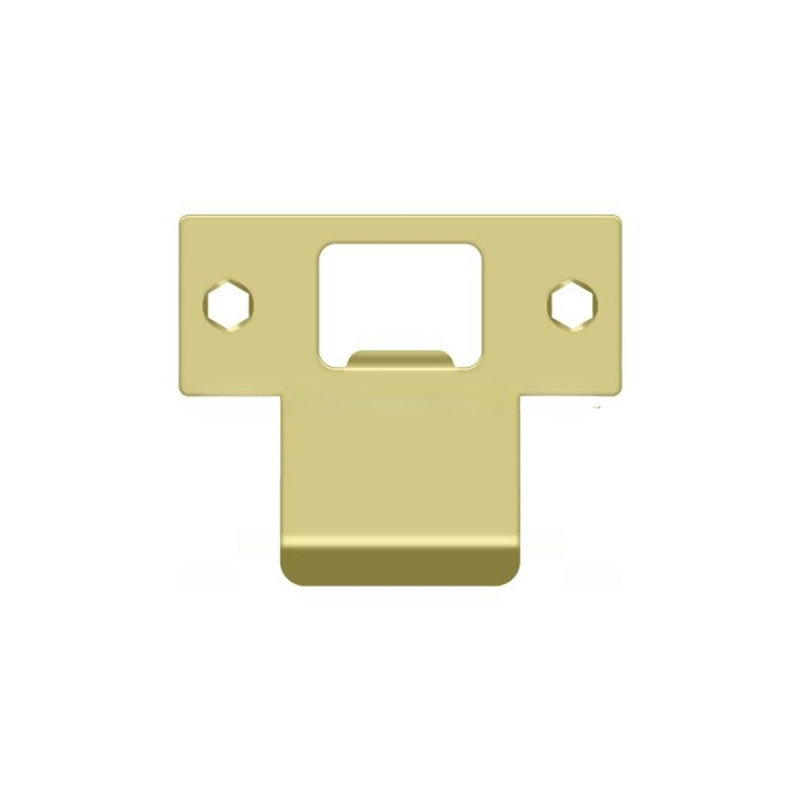 Deltana TSPE225U10B Extended T-Strike 2-3/4" x 2-1/4" in Oil-rubbed Bronze, Polished Brass