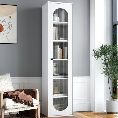 Vitrine avec porte en verre trempé